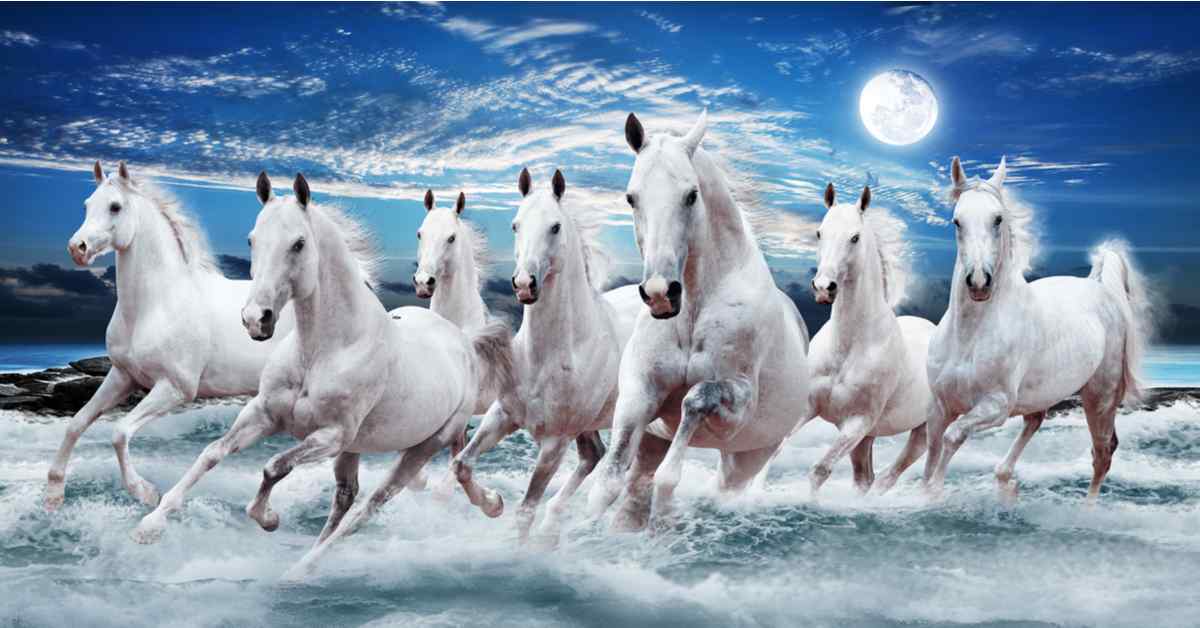 Importance Of 7 Horse Painting in Vastu And Feng Shui